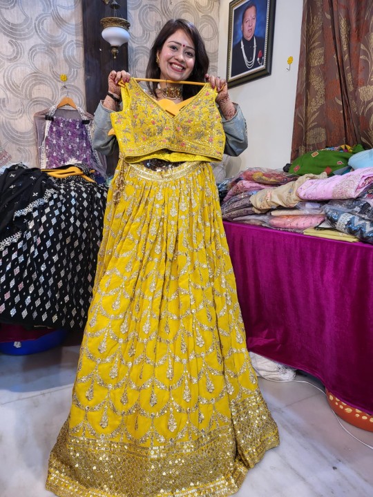 Gorgeous Flair With Mina Embroidery Festival Look Yellow Dress at Rs 1879 |  Mumbai| ID: 2849390858662